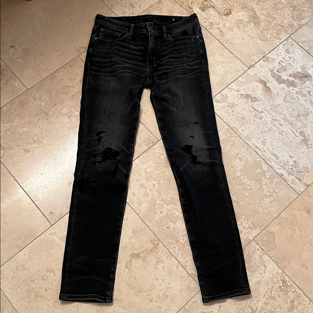 American Eagle Outfitters Black Denim Jeans Slim